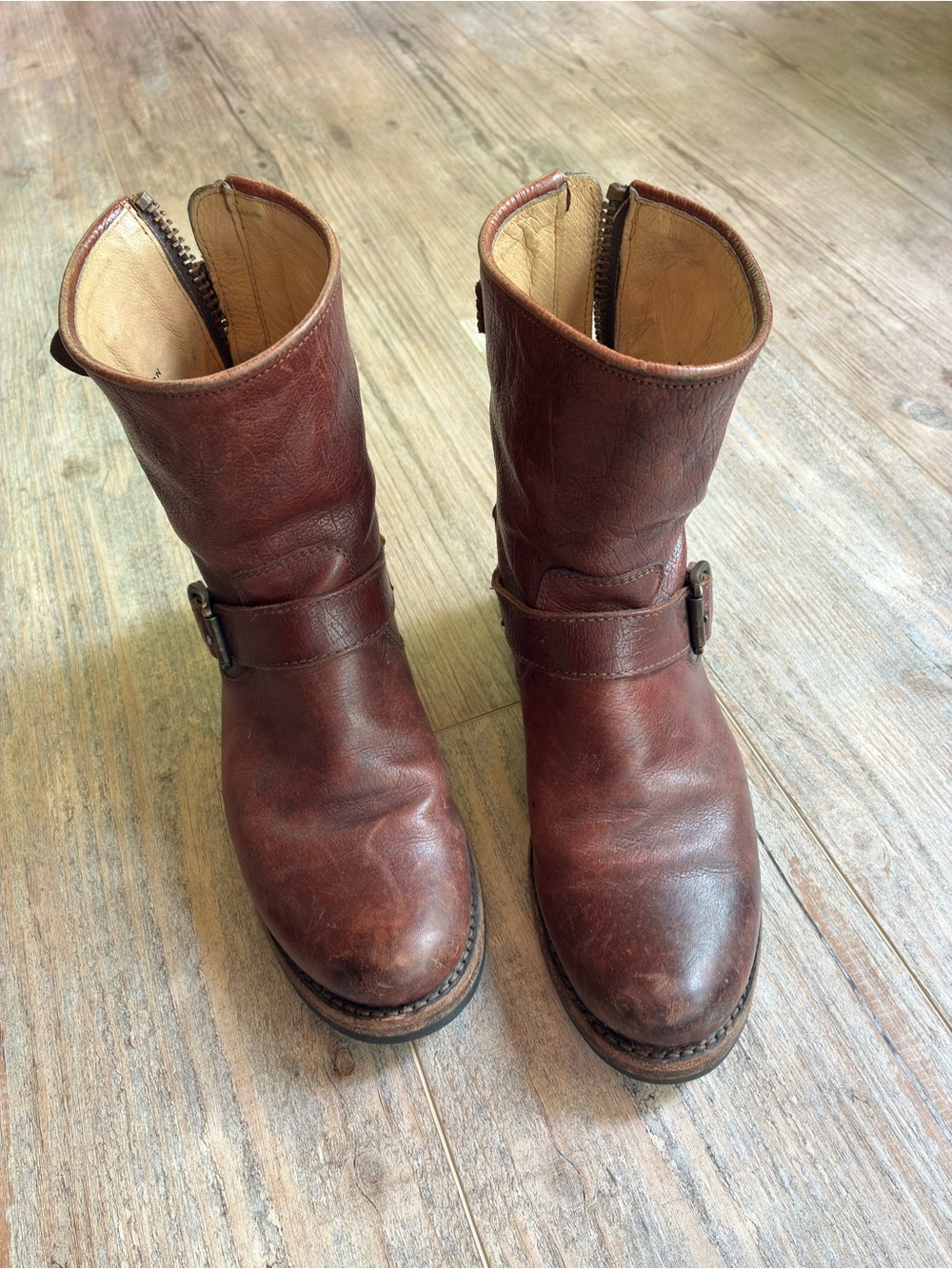 Frye  Leather biker boots